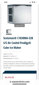 Scotsman C1030MA -32B Air Cooled Prodigy Cube Ice Maker