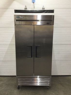 True T-35-HC 39 1/2” Two Section Reach In Refrigerator, (2) Left Hinge Doors