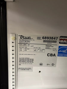 True TWT-72 HC 72” Worktop Refrigerator W/ (3) Sections, 115v Fully Refurbished!