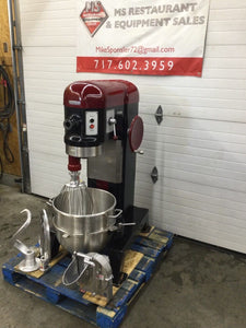 Hobart H600 600QT Mixer W/ Wire Whip, Flat Beater, Dough Hook, Bowl & Bowl Truck