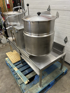 Cleveland KET-12 Twin Electric Kettles With Pouring Stand Refurbished!
