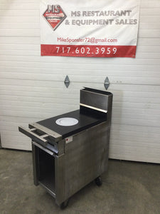 Commercial 18” French Top 1 Burner Nat. Gas Range Refurbished, Tested & Working