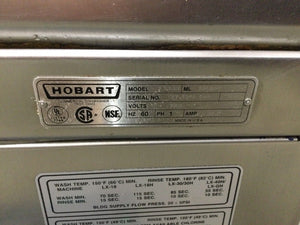 Hobart LX30-H Commercial Dishwasher Fully Refurbished