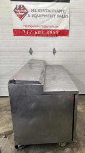 True TPP67 Pizza Prep Table 9 Pans Two door 67” Wide Refurbished