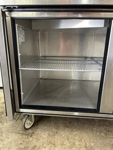 True TPP67 Pizza Prep Table 9 Pans Two door 67” Wide Refurbished