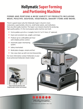 Load image into Gallery viewer, The Hollymatic Forming and Portioning Super Patty Machine