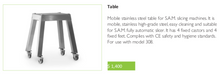 Load image into Gallery viewer, S.A.M. Mobile Stainless Steel Table For Model 308