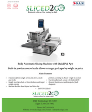 Load image into Gallery viewer, S.A.M. X3 Fully Automatic Slicing and Stacking Machine with QuickPak App