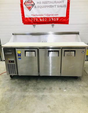Everest EPR3 72” 3 Door Prep Table. Tested & Working Great!