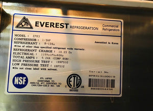 Everest EPR3 72” 3 Door Prep Table. Tested & Working Great!