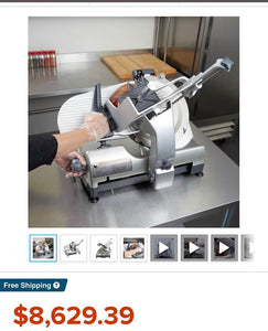 Hobart HS9N-1 13” 3 Speed w/ 3 Stroke Lengths Automatic Deli Slicer w Sharpener Refurbished