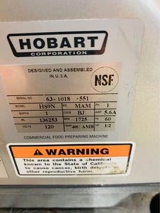 Hobart HS9N-1 13" Automatic Slicer with Interlocks - 1/2 hp Refurbished Tested & Working!