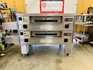 Middleby Marshall PS570G Nat Gas Double Deck Conveyor Pizza Ovens Fully Refurbished!!!