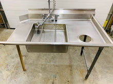 Load image into Gallery viewer, Areo Stainless Steel Right side sink with Pre-rinse faucet w/ sprayer