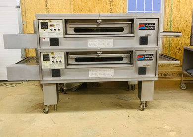Middleby Marshall PS570G Double Stack Conveyor Pizza Ovens Tested / Working!