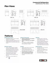 Load image into Gallery viewer, Adcraft USSL-2D U-Star 2 Door Pizza/Salad/Sandwich Prep Table Tested &amp; Working!