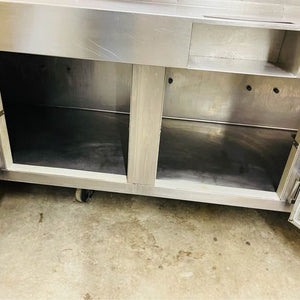 TRAULSEN 120-INCH 4-DOOR 3-HOOD REFRIGERATED PREP TABLE