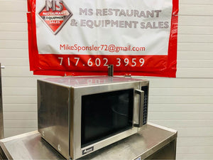 Amana RCS10TS 1000w Commercial Microwave w/ Touch Pad, 120v TESTED & WORKING!