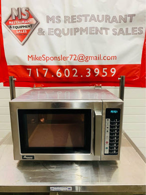 Amana RCS10TS 1000w Commercial Microwave w/ Touch Pad, 120v TESTED & WORKING!
