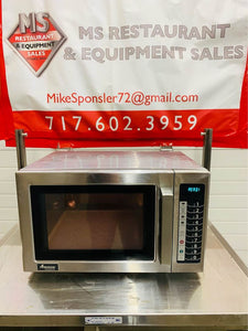 Amana RCS10TS 1000w Commercial Microwave w/ Touch Pad, 120v TESTED & WORKING!