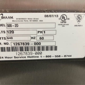 Alto-Shaam 500-2D 24.63" Freestanding Warming Drawer w/ (2) 23" Compartments, 120v (Used Once) Works