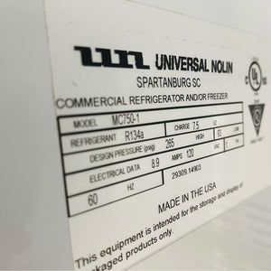Universal Nolin MC750-1 by Beverage Air 26.5 CuFt MiraCool Reach-In Refrigerated Merchandiser Tested