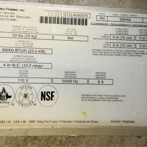 Pitco PH-SSHF55 Double Solstice Supreme Nat Gas Fryer with Filtration Clean Tested & Working!