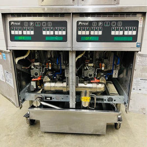 Pitco PH-SSHF55 Double Solstice Supreme Nat Gas Fryer with Filtration Clean Tested & Working!