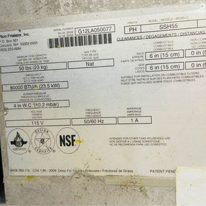 Pitco PH-SSHF55 Double Solstice Supreme Nat Gas Fryer with Filtration Clean Tested & Working!
