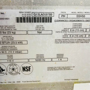 Pitco Model PH-SSHF55 Double Solstice Supreme Nat Gas Fryer with Filtration Clean Tested & Working!