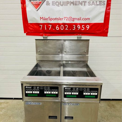 Pitco Model PH-SSHF55 Double Solstice Supreme LP/Propane Fryer with Filtration Tested & Working!