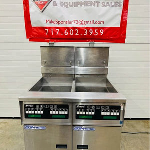 Pitco PH-SSHF55 Double Solstice Supreme Nat Gas Fryer with Filtration Clean Tested & Working!