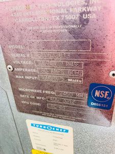 2012 TurboChef  SN# NGCD632813 Fully Refurbished  Tested & Working!