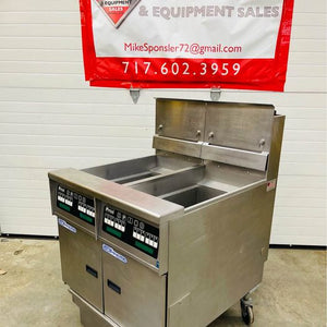 Pitco PH-SSHF55 Double Solstice Supreme Nat Gas Fryer with Filtration Clean Tested & Working!