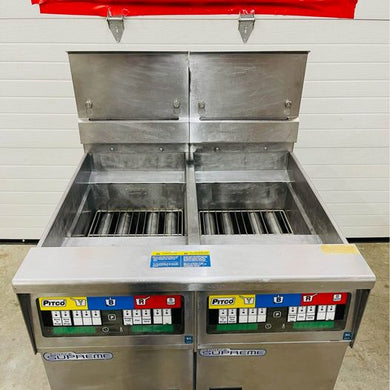 Pitco Model PH-SSHF55 Double Solstice Supreme Nat Gas Fryer with Filtration Clean Tested & Working!