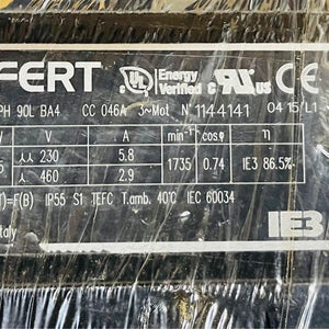 Lafert AMPH90LBA4-460 IEC Motor2 HP 1800 90L TEFC 230V|460V IEC MOTOR “NEW IN BOX”