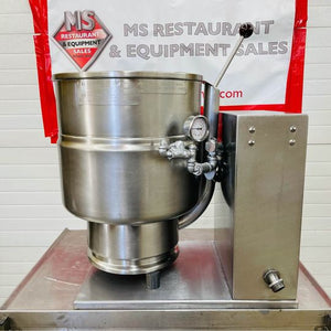 2006 Groen TDB-40 Electric 10 Gal 40 Qt Steam Jacketed Soup Sauce Tilting Kettle