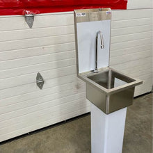 Load image into Gallery viewer, NEW OPEN BOX Winholt WHPS1110-WM, 12&quot; Pedestal Mount Hand Sink w/ Faucet