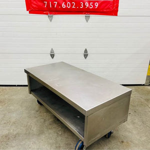 Heavy Duty Stainless Steel Equipment Stand on Heavy Duty Commercial Casters