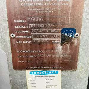 TurboChef NGCD6 Tornado II Test & Working!