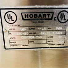 Load image into Gallery viewer, Hobart AWS -1LR Automatic Meat Wrapping W/ Scale &amp; Printer Tested &amp; Working!