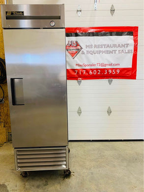 True T-23 SS Single Door Reach in Cooler / Refrigerator Tested & Working!
