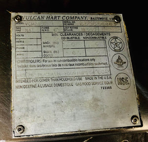 Vulcan VICM24 NAT Gas Cheesr Melter /Salamander