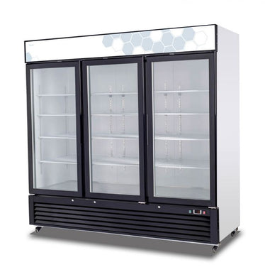 Migali C-72RM-HC 72 cu/ft Glass Door Merchandiser Refrigerator