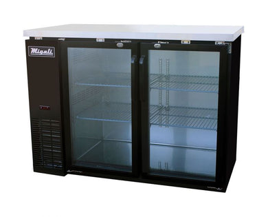Migali C-BB48G-HC 48″ Glass Door Back Bar Refrigerator