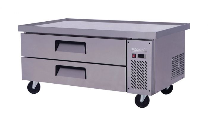 52″ Wide Refrigerated Chef Base with 60″ extended top SKU C-CB52-60-HC