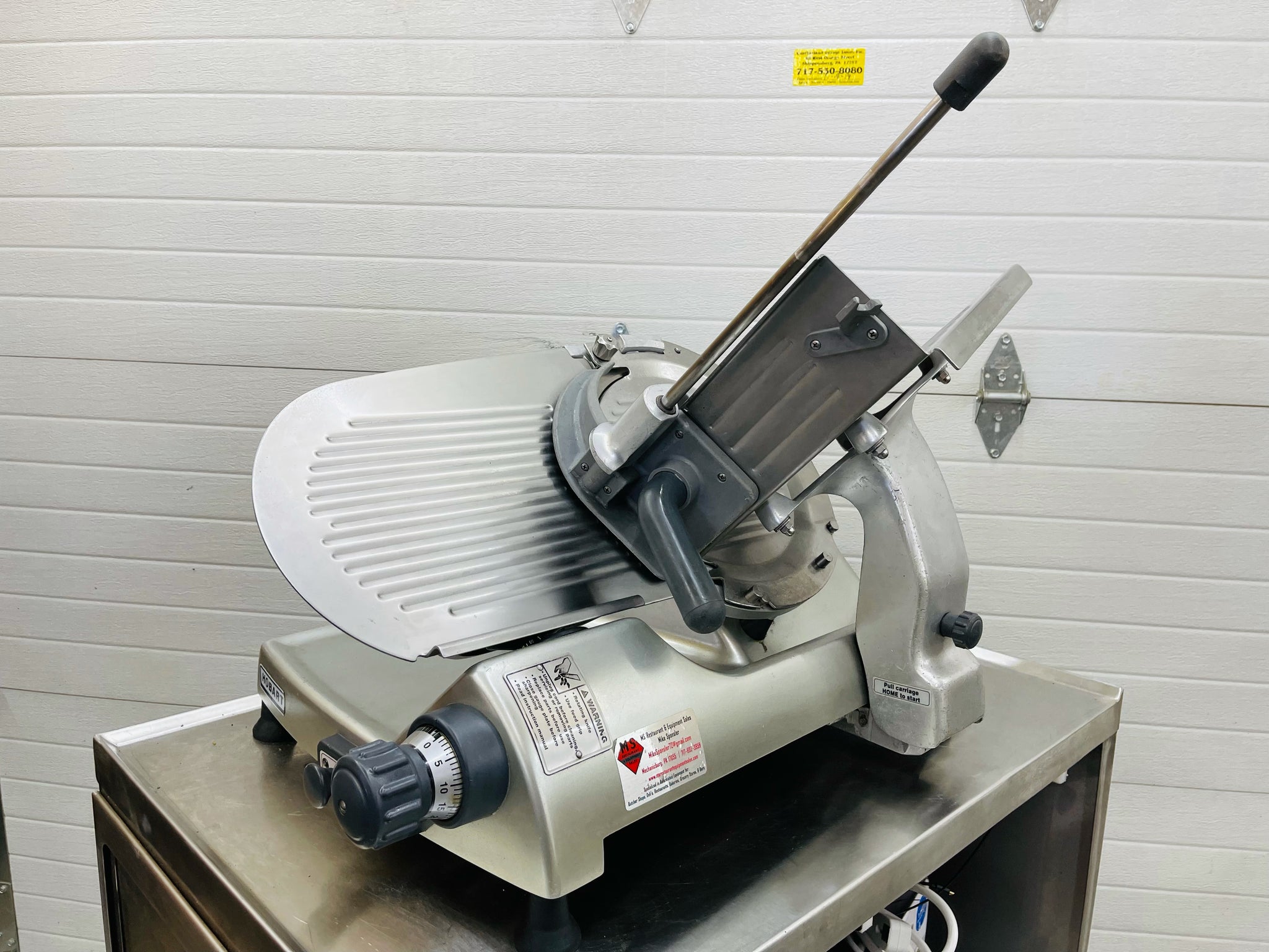 Used Hobart 1812RS Commercial Manual Deli Meat Slicer —