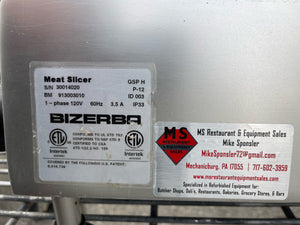 Bizerba GSP H Manual Deli Slicer Fully Refurbished, Tested, Working