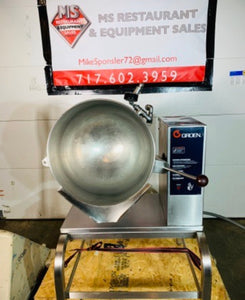 Groen TDB-40A 10 gal Steam Kettle - Manual Tilt, 2/3 Jacket, 240v/1ph