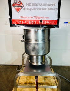 Groen TDB-40A 10 gal Steam Kettle - Manual Tilt, 2/3 Jacket, 240v/1ph